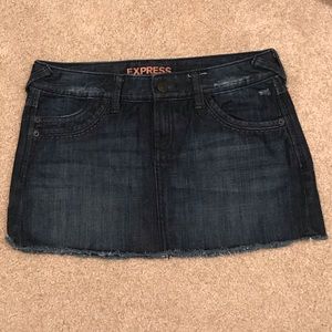 Express Blue Jean Skirt
